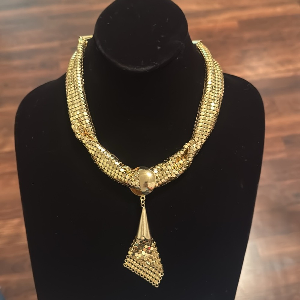 Vintage Whiting & Davis Mesh Necklace